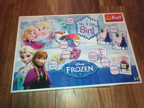 Trefl kolekcia hier + puzzle 8v1 frozen, 