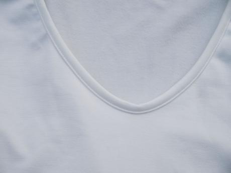 Biele zateplené tričko, l