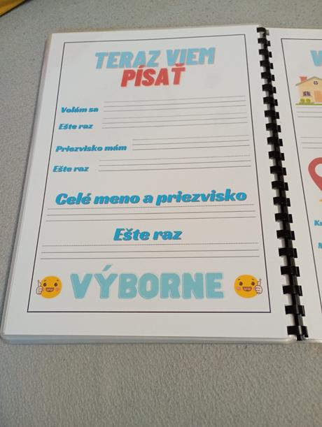Laminovana kniha na učenie slo, 