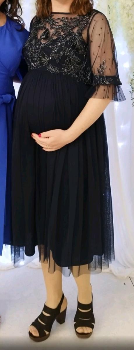 Spoločenské tehotenské šaty maternity deluxe, m