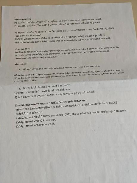 Ems masážny prístroj na nohy,