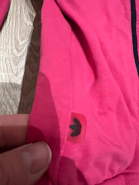 Krasna ruzova mikina adidas, adidas,l