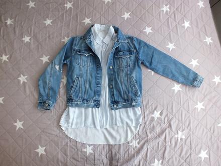 Oversize dámska rifľovka, pull&bear,s