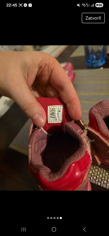 Bodovo ružové botasky na suchý zips, cupcake,20