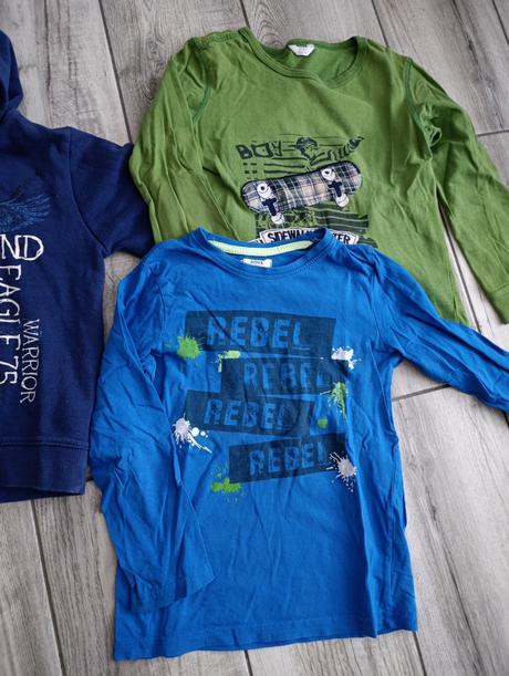 Mikina 122 + 2x tričko dlhý rukáv, okay,122