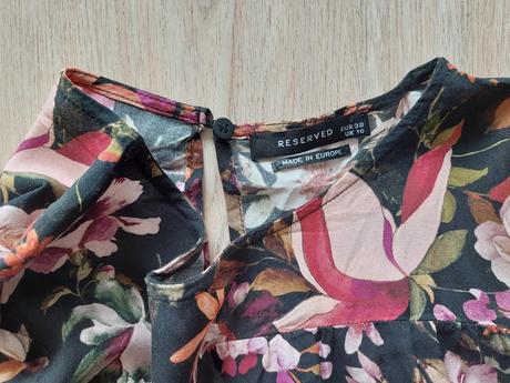 Blúzka s kvetinovým vzorom dlhý rukáv (veľ. 38/m), reserved,m