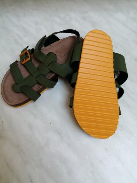 Sandálky pre dievčatka dievčatka zelene vel. 30, 30