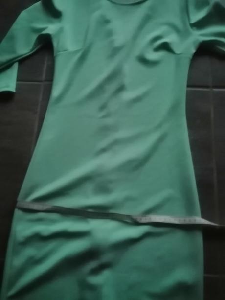 Mätové, jasnozelené šaty so zipsom, vxs-s, xs