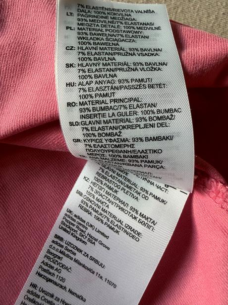 Slim tričko, adidas,152