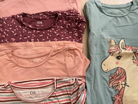 Trička 5ks, c&a,128