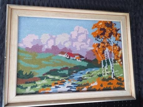 Vyšívané obrazy - handmade, 