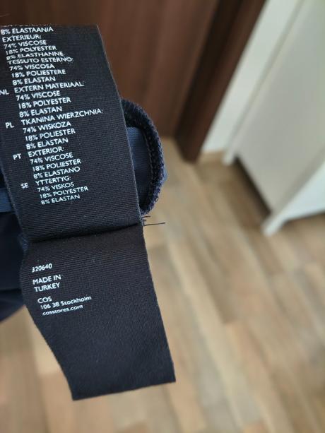 Cos letné midi elastické šaty s-m, cos,s