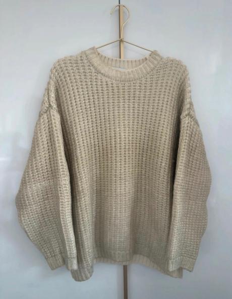 Štýlový oversize zlatý sveter zara, zara,s