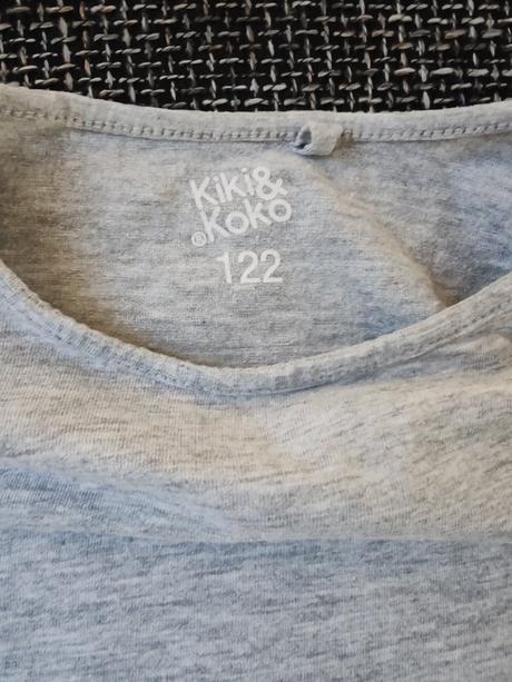 Šedé tričko, veľ. 122, kiki&koko,122