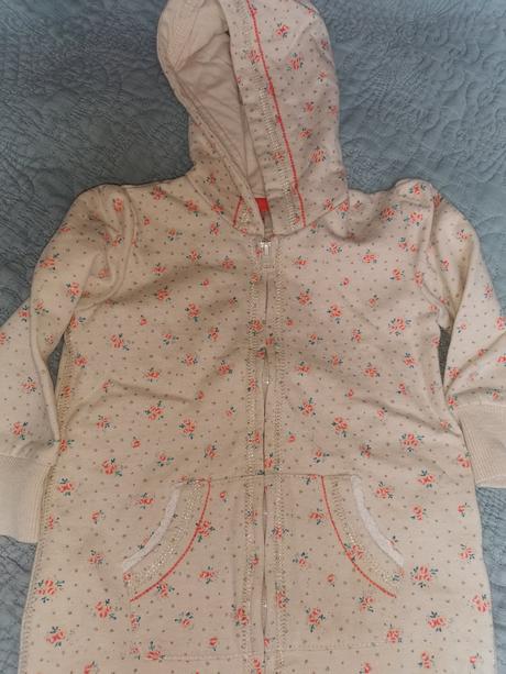 Teplákový overál s ružičkami, f&f,74