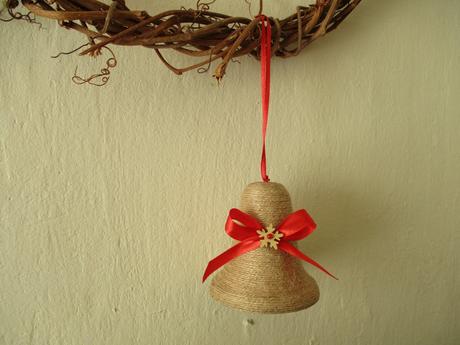 Vianočné ozdoby jutové, väčšie,