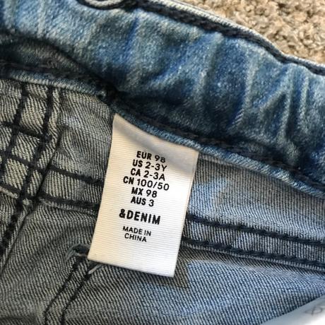 Rifľové kraťasy h&m v.98, h&m,98