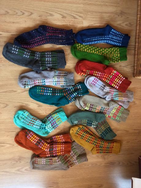 Ručne štrikované ponožky, 