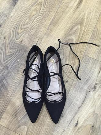 Topánočky / balerínky snurovacie, 37