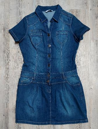 Priliehavé rifľové šaty, clockhouse,42