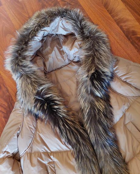 Zimná bunda s pravou kožušinou, l