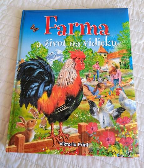Prekrásna detská kniha farma a život na vidieku,