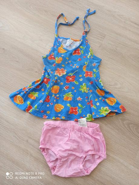 Letné šaty pre 1 ročne dievčatko, 80