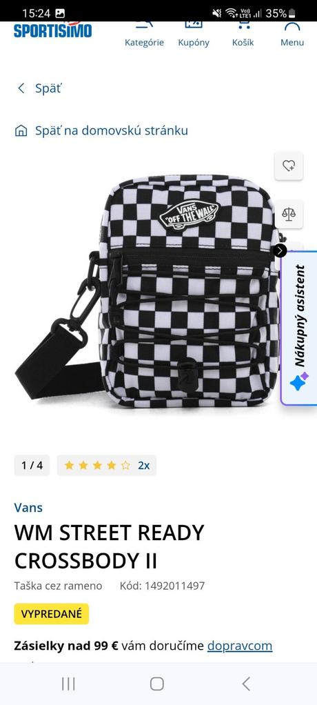 Crossbody taska vans, vans