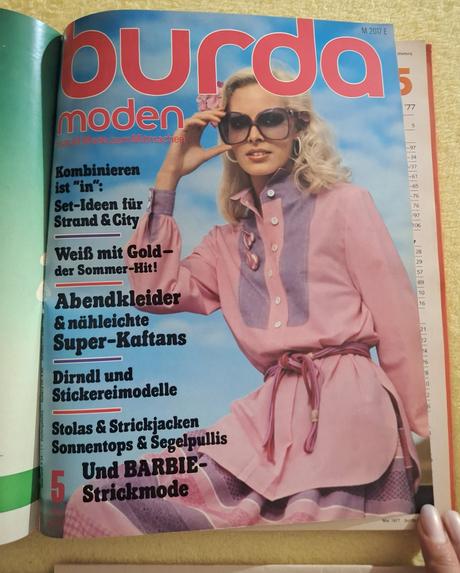 Zväzok retro burdy 1977 (1. polrok, čísla 1-6), 