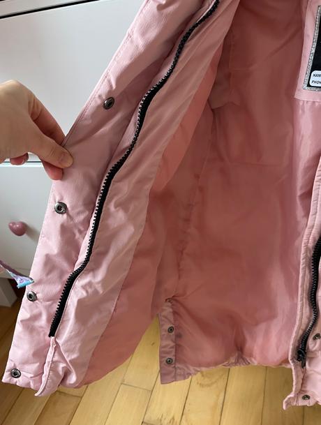 Bledoružová dlhšia zateplená bunda, c&a, 92, c&a,92