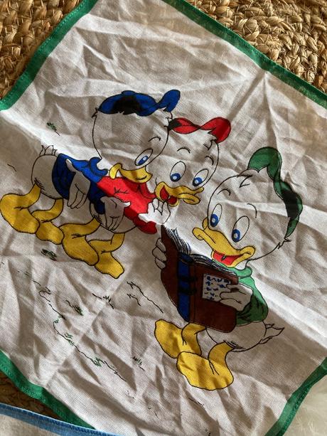 Retro detské látkové vreckovky, disney