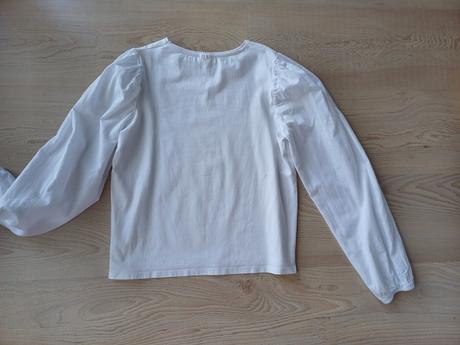 Tricko s balonovymi rukavmi, zara,152