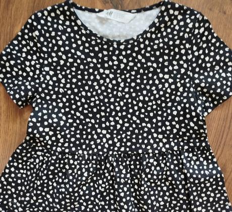 Krásne letné šaty v top stave - raz oblečené, h&m,134