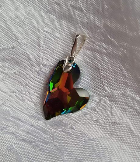 Srdiečko 27mm, swarovski