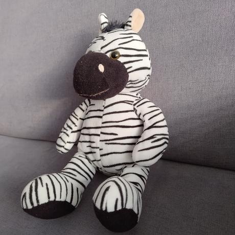 Plyšová- hracia zebra, 