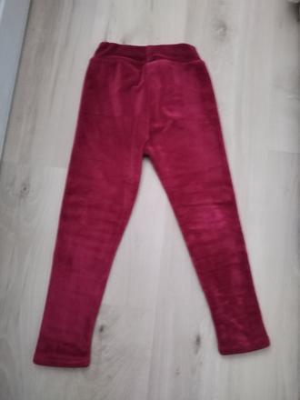 Zamatove vyteplene malinove leginy dl. 64 cm, 122
