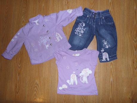 Fialová súprava so sloníkmi, next,98