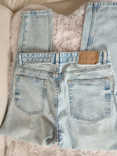 Pánske rifle bershka (straight vintage), bershka,40