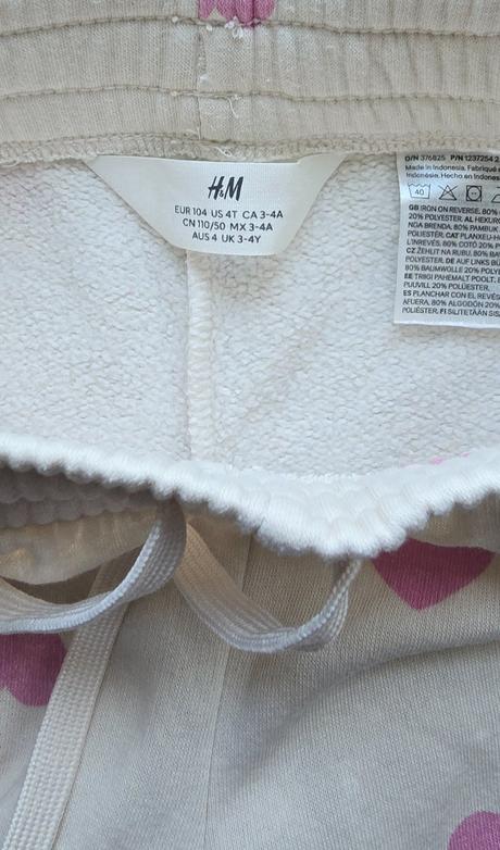 Tepláky, h&m,104