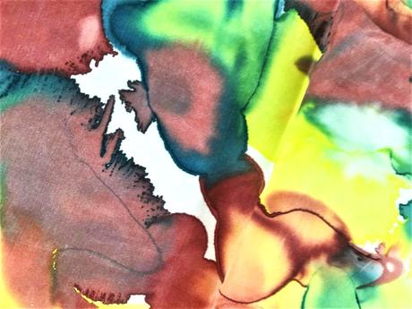 Šatka s abstraktným akvarelovým vzorom, xl