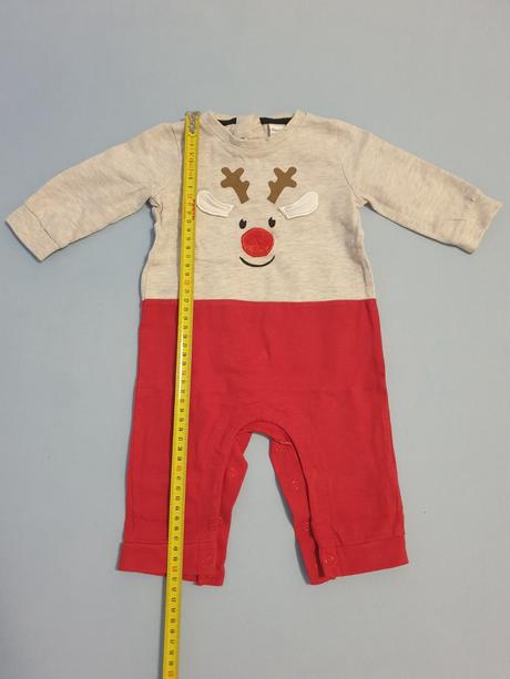 Bavlnený overal vianočný sob č.68, dopodopo,68