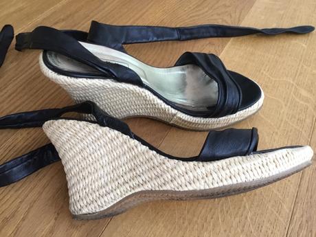 Klinove kozene sandale, 36