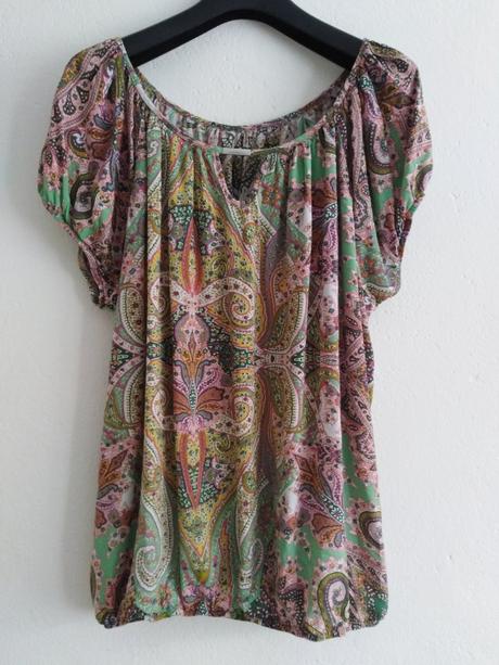 Pestrofarebná blúzka uni, 