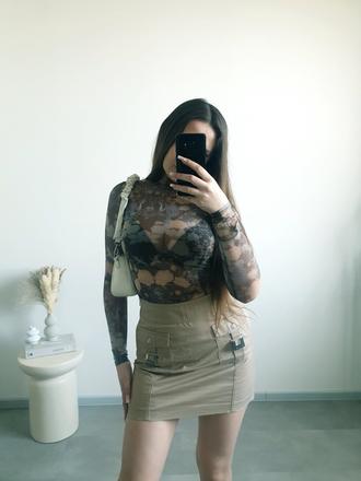 Priesvitný top xs/s, river island,xs