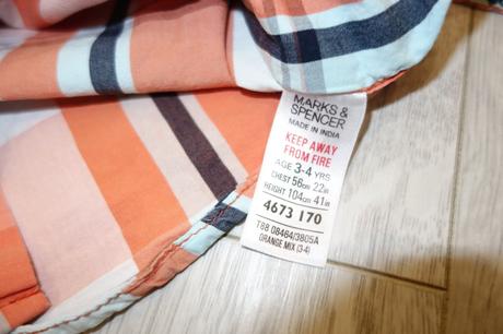 Oranžová frajerská košeľa, marks & spencer,104