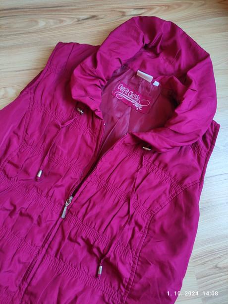 Bordová vesta, outfit,xl