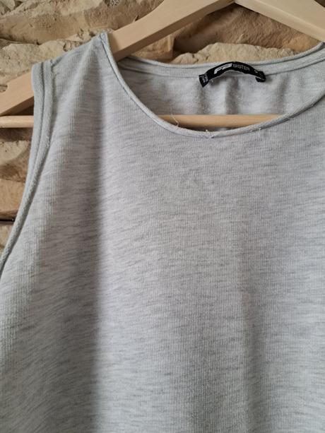 Sivé predĺžené tričko, gate,s