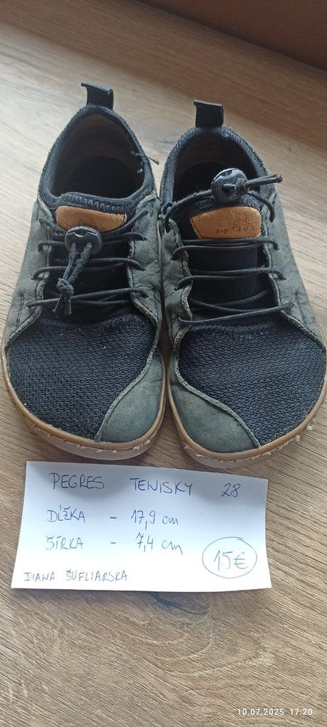 Pegres tenisky barefoot, pegres,27