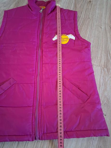 Ružová dievčenská vesta, 164