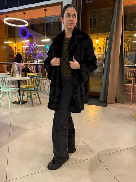 Luxusný dámsky kožuch,